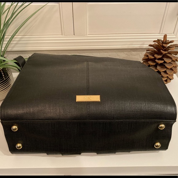 ZAC POSEN Black Large Shirley Bow Purse w/dust bag. Great condition. 🌸 - Picture 3 of 11